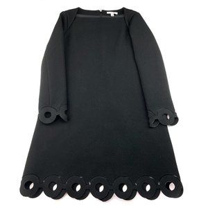Carven Dress With Laser cut Details Black Sz 34